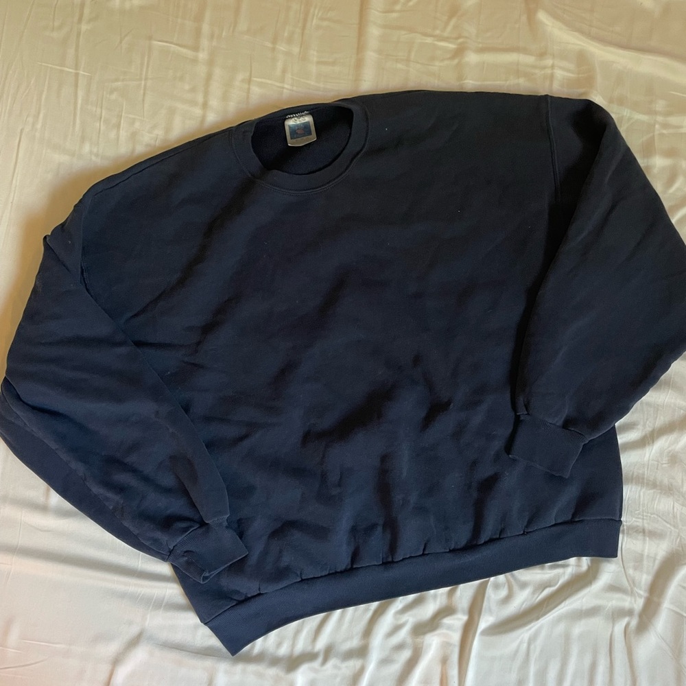 Vintage blue crewneck pullover sweater